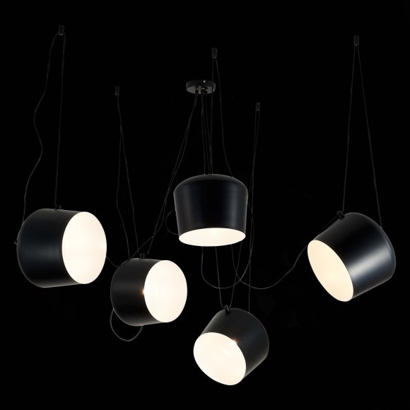 SLE120643-05 Светильник подвесной Черный/Черный E27 5*40W TRIESTE SLE120643-05 Светильник подвесной Черный/Черный E27 5*40W TRIESTE