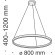 Подвесной светильник светодиодный Rim MOD058PL-L42BS4K