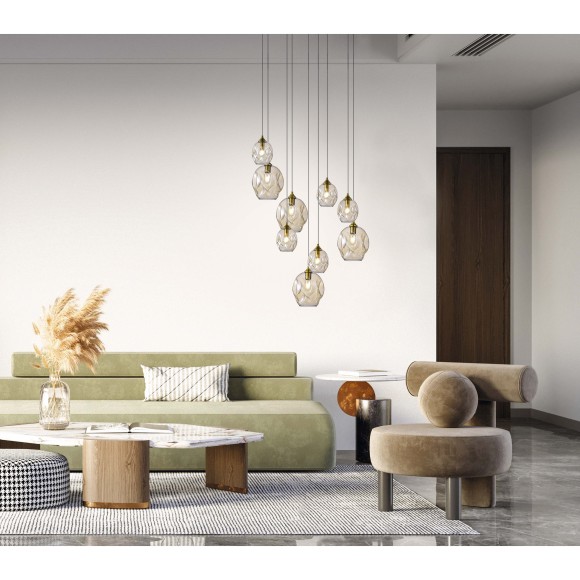 SL1188.403.01 Подвес ST-Luce Черный/Радужный E14 1*40W IDESIA SL1188.403.01 Подвес ST-Luce Черный/Радужный E14 1*40W IDESIA