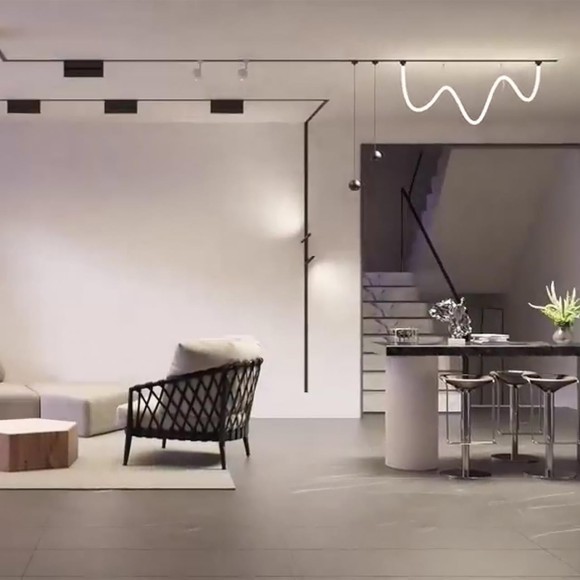 4229-1U Трековый магнитный светодиодный SMART (TUYA, Алиса, Bluetooth, Wi-Fi) светильник Favourite Unika 42V CRI90+ 3000-6000К 500Лм 36° 8Вт