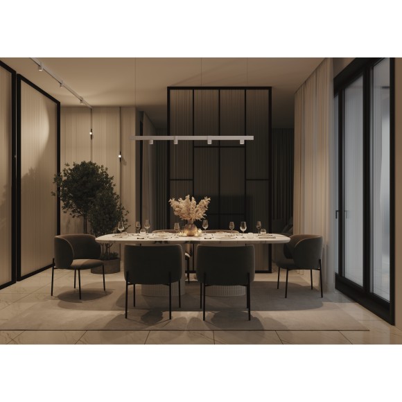 TR132-2-7W3K-W Трековый магнитный светодиодный светильник Maytoni Exility CRI90+ 3000К 330Лм 50° 7Вт