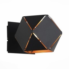 SL258.401.01 Бра ST-Luce Черный/Черный, Золото E14 1*40W ENIGMA SL258.401.01 Бра ST-Luce Черный/Черный, Золото E14 1*40W ENIGMA