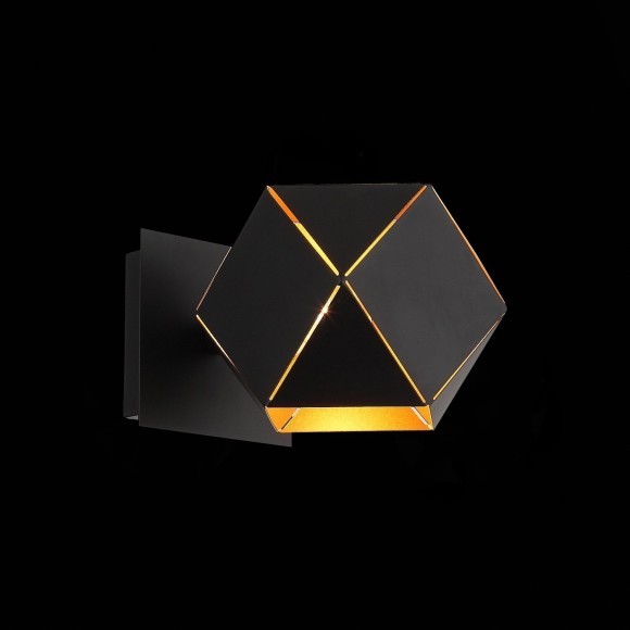 SL258.401.01 Бра ST-Luce Черный/Черный, Золото E14 1*40W ENIGMA SL258.401.01 Бра ST-Luce Черный/Черный, Золото E14 1*40W ENIGMA