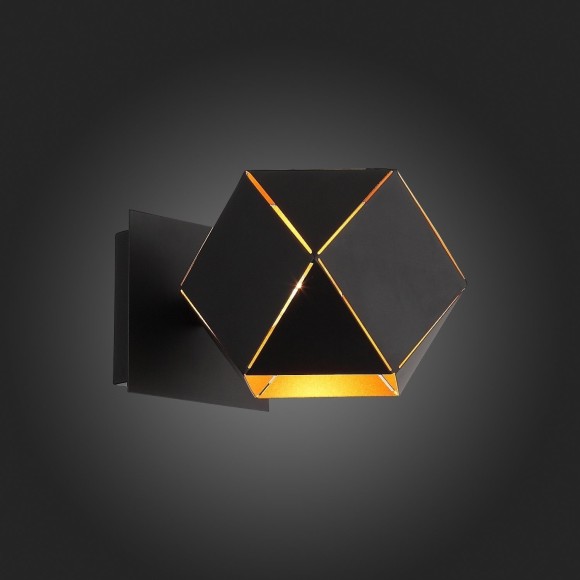 SL258.401.01 Бра ST-Luce Черный/Черный, Золото E14 1*40W ENIGMA SL258.401.01 Бра ST-Luce Черный/Черный, Золото E14 1*40W ENIGMA