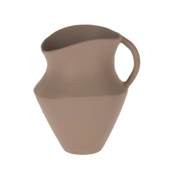 421152 CANTILAN Ваза декоративная алюминий песочный L195, B160, H215