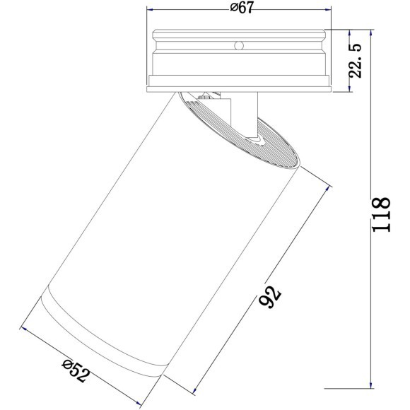 Потолочный светильник Technical C058CL-01B