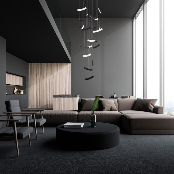 SL6232.403.16 Светильник подвесной ST-Luce Черный/Черный, Белый LED 1*70W 4000K HARMONY SL6232.403.16 Светильник подвесной ST-Luce Черный/Черный, Белый LED 1*70W 4000K HARMONY