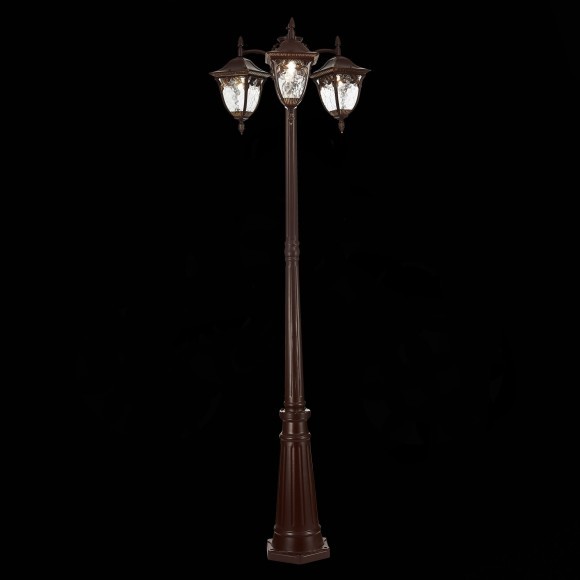 SL083.705.03 Светильник уличный наземный ST-Luce Кофейный/Кофейный, Прозрачный E27 3*60W CHIANI SL083.705.03 Светильник уличный наземный ST-Luce Кофейный/Кофейный, Прозрачный E27 3*60W CHIANI