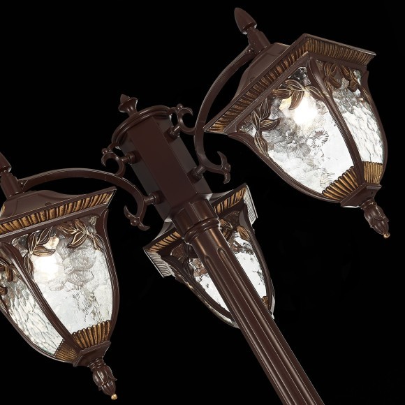 SL083.705.03 Светильник уличный наземный ST-Luce Кофейный/Кофейный, Прозрачный E27 3*60W CHIANI SL083.705.03 Светильник уличный наземный ST-Luce Кофейный/Кофейный, Прозрачный E27 3*60W CHIANI