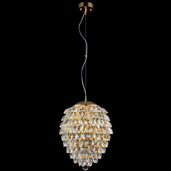 Светильник подвесной Crystal Lux CHARME SP6 GOLD/TRANSPARENT