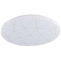 900612 Потолочный светильник RENDE, LED 19,5W, 2300lm, H60, Ø380, сталь, белый/пластик, белый, золотой