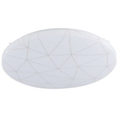 900612 Потолочный светильник RENDE, LED 19,5W, 2300lm, H60, Ø380, сталь, белый/пластик, белый, золотой