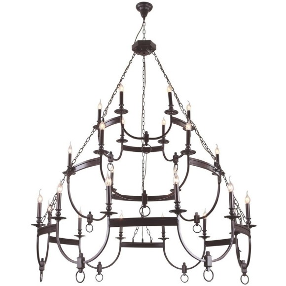 Люстра Crystal Lux SUERTE BROWN SP12+6+6