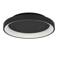 901251 EGLO LORETELLO Светодиодный потолочный светильник диммируемый по TRIAC, 12Вт, 1440Лм, 2700К, пластик, сталь, черный