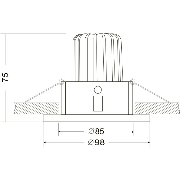 Встраиваемый светильник Technical DL031-L12W4K-B Встраиваемый светильник Technical DL031-L12W4K-B