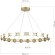 SL6610.203.20 Светильник подвесной ST-Luce золотистый/белый LED 1*40W 4000K MONRO