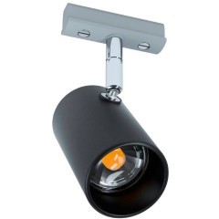 Черный трековый светильник EGLO 66418, встроенный LED, корпус из алюминия и пластика, диаметр 60 мм, высота 125 мм, IP20