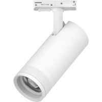 Однофазный двужильный трековый спот 20W 1400LM 2700;4000;6000К 20-55град Canno Pro Lightstar C4206SS
