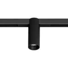 Arte Lamp OPTIMA A7289PL-1BK Черный магнитный трековый светодиодный светильник, вертикальный неповоротный цилиндр, COB LED 8Вт 3000К 830Лм 36° CRI90 IP20 48В светодиоды BRIDGELUX