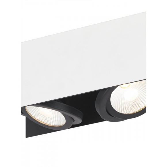Потолочный светильник EGLO VIDAGO 39316, встроенный LED 2 × 5.4Вт, 3000К, CRI >80, угол рассеивания 80°, 1020Лм, подключение 220В, бело-черный корпус, диаметр плафона 120 мм