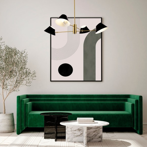 SLE1253-353-04 Светильник подвесной Латунь/Белый E14 4*60W NORBI SLE1253-353-04 Светильник подвесной Латунь/Белый E14 4*60W NORBI