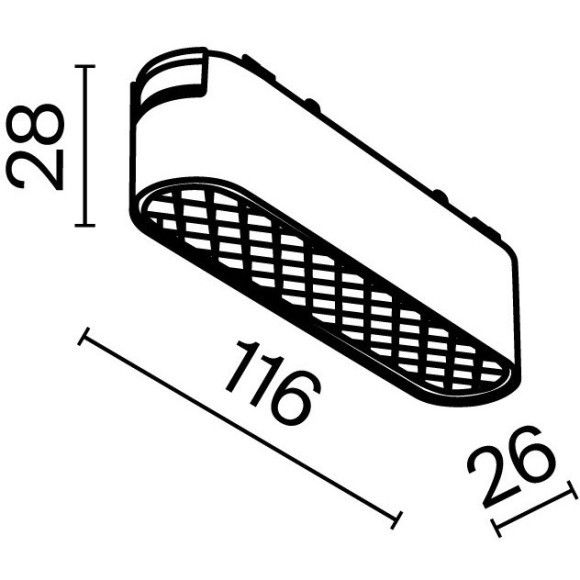 TR084-1-6W4K-B Трековый магнитный светодиодный светильник Maytoni Radity 48V CRI90+ 4000К 90Лм 60° 6Вт