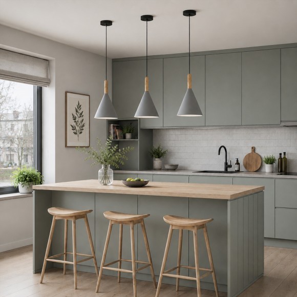 SLE1255-423-01 ST Luce ARKET Светильник подвесной, E27,1х40W, черный/серый