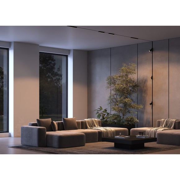 TR103-1-5W3K-M-B Трековый магнитный светодиодный светильник Maytoni Radity 48V CRI90+ 3000К 400Лм 36° 5Вт TR103-1-5W3K-M-B Трековый магнитный светодиодный светильник Maytoni Radity 48V CRI90+ 3000К 400Лм 36° 5Вт