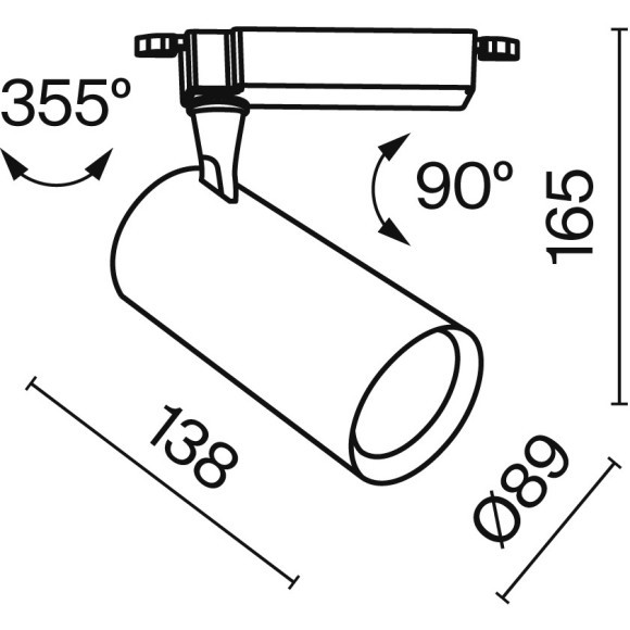 Трековый светильник Technical TR003-1-26W3K-S-W Трековый светильник Technical TR003-1-26W3K-S-W