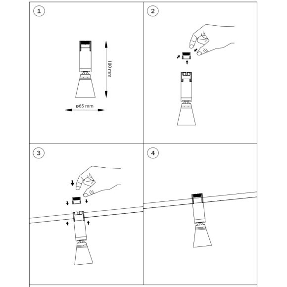 Светильник трековый 48V 6W 4000K 36° черный Due Hermes Lightstar 210847 Светильник трековый 48V 6W 4000K 36° черный Due Hermes Lightstar 210847