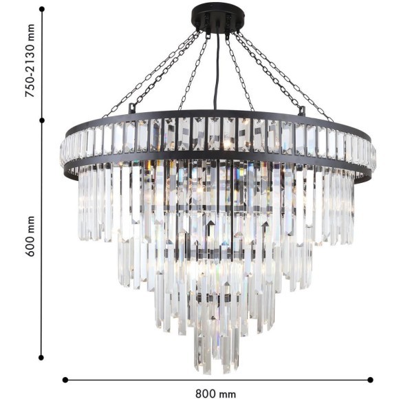 Подвесная люстра 19xE14x40W Favourite 4731-19P Preston
