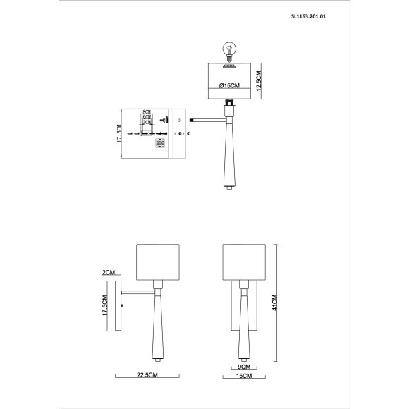 SL1163.201.01 Светильник настенный ST-Luce Матовое золото/Белый E14 1*40W VELLINO SL1163.201.01 Светильник настенный ST-Luce Матовое золото/Белый E14 1*40W VELLINO