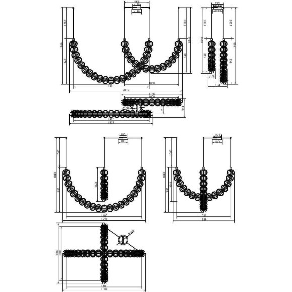 Подвесной светильник Maytoni MOD216PL-L55G3K