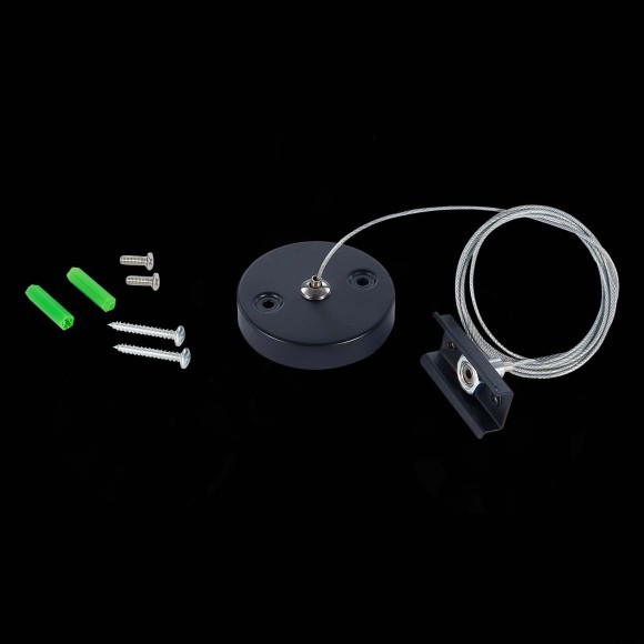 ST015.422.17 Тросовый подвес 1шт 150см для накладного шинопровода черный SKYLINE 220 ST015.422.17 Тросовый подвес 1шт 150см для накладного шинопровода черный SKYLINE 220