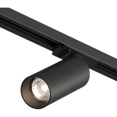 Однофазный двужильный трековый светильник Denkirs DK6060-BK Scope под сменную лампу GU10 Однофазный двужильный трековый светильник Denkirs DK6060-BK Scope под сменную лампу GU10