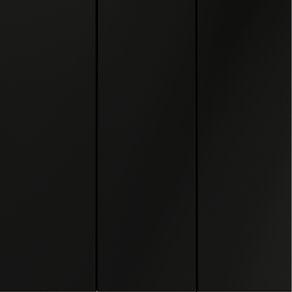 Выключатель встраиваемый VOLTUM S70 трехклавишный 10А, (черный матовый)