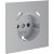 Накладка для розетки с заземлением и защитными шторками, с USB A+C, S70 (серый)