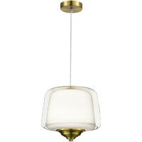 SL6127.303.01 Светильник подвесной ST-Luce Латунь/Белый, Прозрачный LED 1*18W 3000K PANDORA