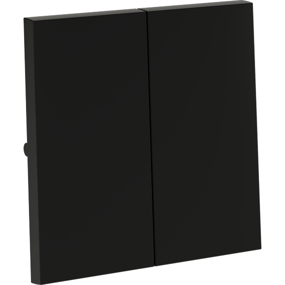 Клавиши для выключателя/переключателя двухклавишного, S70 (черный матовый)