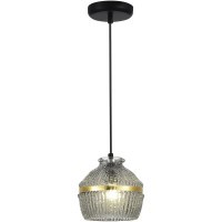 SL1661.413.01 Светильник подвесной ST-Luce Черный/Дымчатый E27 1*40W COCOON