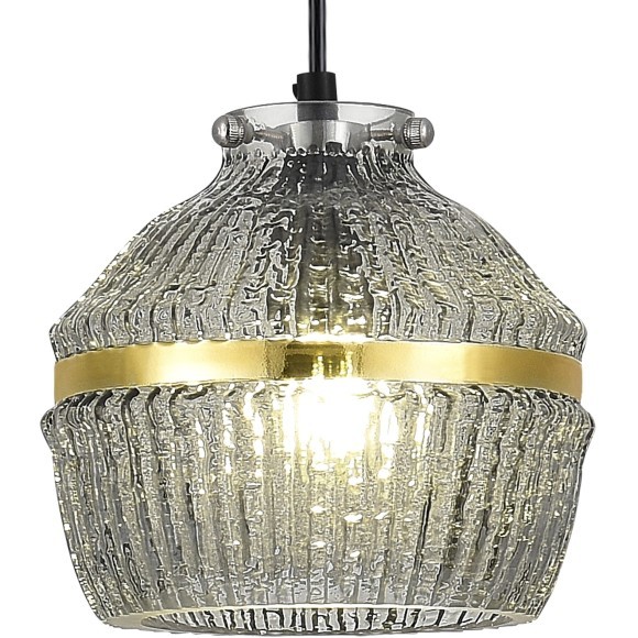 SL1661.413.01 Светильник подвесной ST-Luce Черный/Дымчатый E27 1*40W COCOON