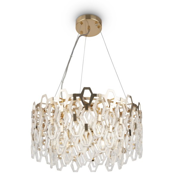 Люстра подвесная Maytoni MOD490PL-09G Tissage под лампы 9xE14 40W