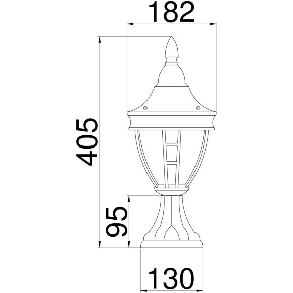 Уличный наземный светильник Maytoni O027FL-01B Rivoli IP44 под лампу 1xE27 60W Уличный наземный светильник Maytoni O027FL-01B Rivoli IP44 под лампу 1xE27 60W