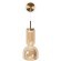Freya Ore FR5636WL-L6AM Дизайнерское настенное LED-бра в стиле модерн, 6 Вт, 3000К, CRI 80, 350 лм, 120°, 220В, основание металл цвета латунь и плафон стекло янтарного цвета, без выключателя на корпусе, габариты 580 x 200 x 130 мм