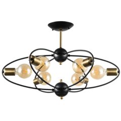 Люстра потолочная Arte Lamp A1963PL-6BK GLASGOW под лампы 6xE27 40W Люстра потолочная Arte Lamp A1963PL-6BK GLASGOW под лампы 6xE27 40W