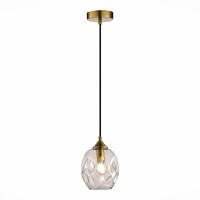SL1188.303.01 Подвес ST-Luce Латунь/Коньячный E14 1*40W IDESIA