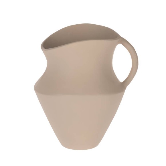 421153 CANTILAN Декоративная ваза алюминий кремовый L195 B160 H215