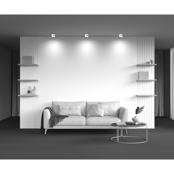 Накладной потолочный светильник Maytoni C086CL-GX53-SRD-WS Hoop под лампу 1xGX53 15W