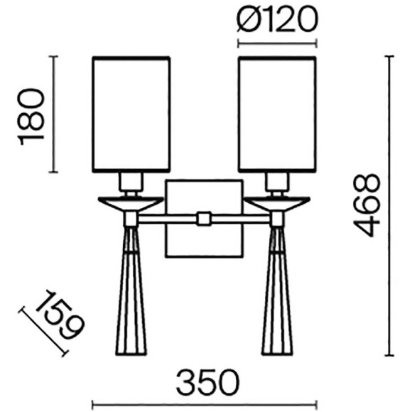 Бра Maytoni MOD224WL-02BS1 Bianco под лампы 2xE14 60W Бра Maytoni MOD224WL-02BS1 Bianco под лампы 2xE14 60W
