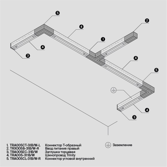 Соединитель Accessorises TRA005CT-31B-L